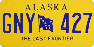 AK license plate GNY427