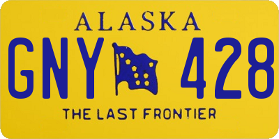 AK license plate GNY428