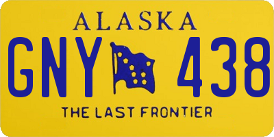 AK license plate GNY438