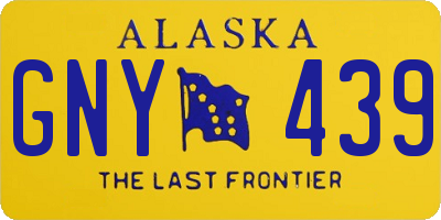 AK license plate GNY439