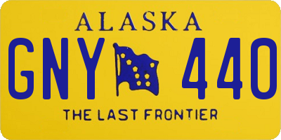 AK license plate GNY440