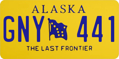 AK license plate GNY441