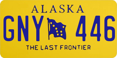 AK license plate GNY446