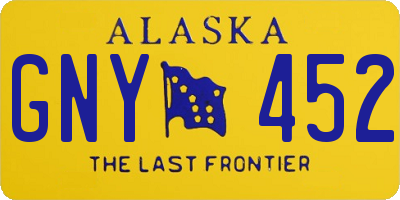 AK license plate GNY452