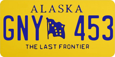 AK license plate GNY453