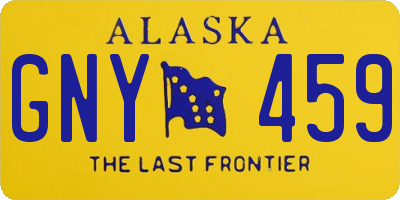 AK license plate GNY459