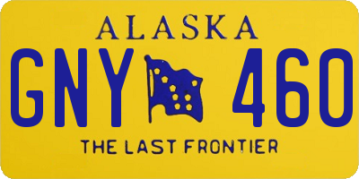 AK license plate GNY460