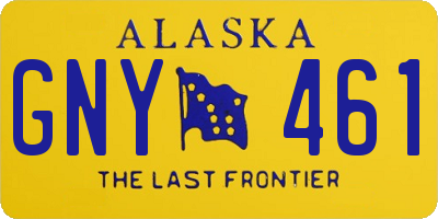 AK license plate GNY461