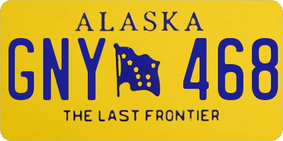 AK license plate GNY468