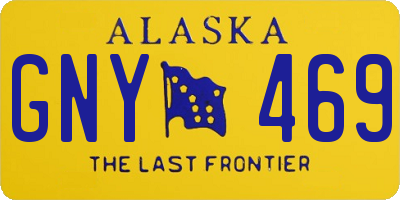 AK license plate GNY469