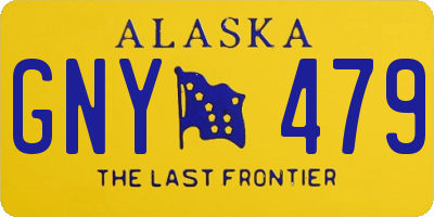 AK license plate GNY479