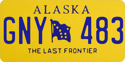 AK license plate GNY483