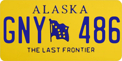 AK license plate GNY486