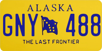 AK license plate GNY488