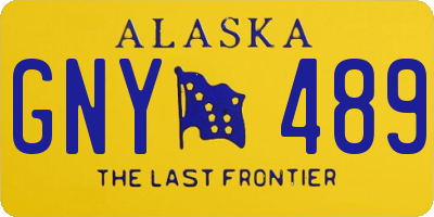 AK license plate GNY489