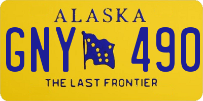 AK license plate GNY490