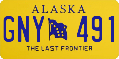 AK license plate GNY491