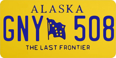 AK license plate GNY508