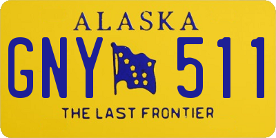 AK license plate GNY511