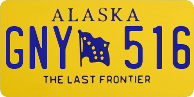 AK license plate GNY516
