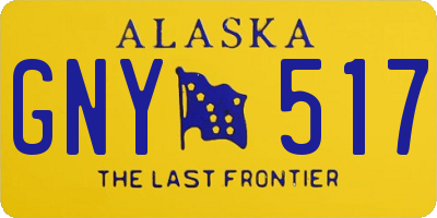 AK license plate GNY517