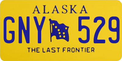 AK license plate GNY529