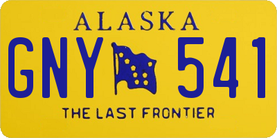 AK license plate GNY541