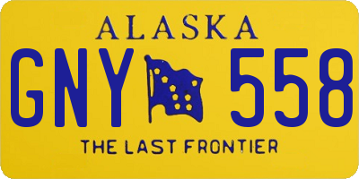 AK license plate GNY558