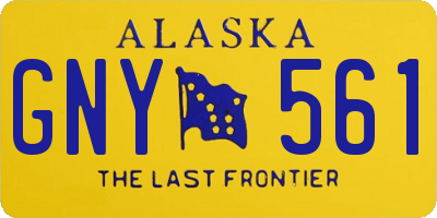 AK license plate GNY561