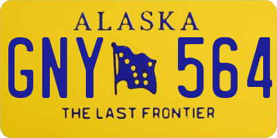 AK license plate GNY564