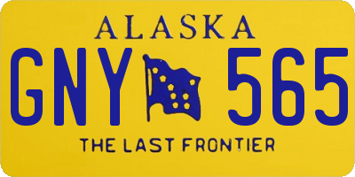 AK license plate GNY565