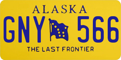 AK license plate GNY566