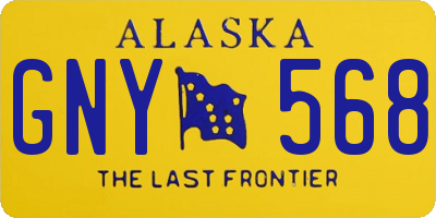 AK license plate GNY568
