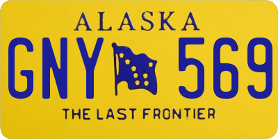 AK license plate GNY569