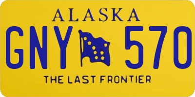 AK license plate GNY570