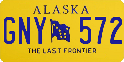 AK license plate GNY572