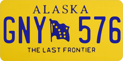 AK license plate GNY576