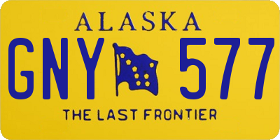 AK license plate GNY577