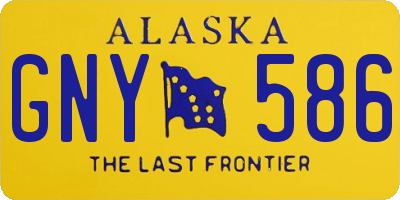 AK license plate GNY586