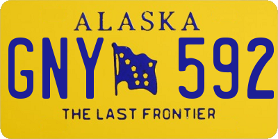AK license plate GNY592
