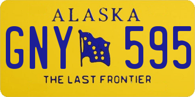 AK license plate GNY595
