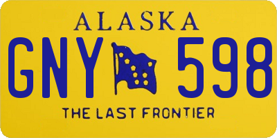 AK license plate GNY598