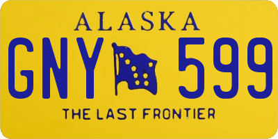 AK license plate GNY599