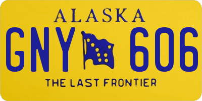 AK license plate GNY606