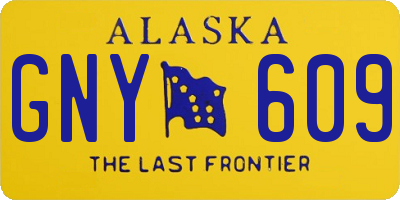 AK license plate GNY609