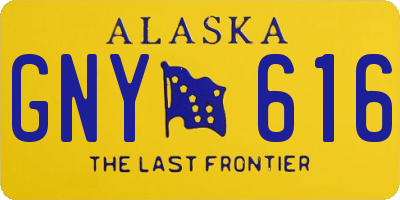 AK license plate GNY616