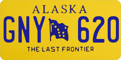 AK license plate GNY620