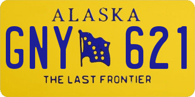 AK license plate GNY621