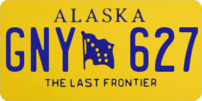 AK license plate GNY627