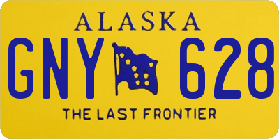 AK license plate GNY628